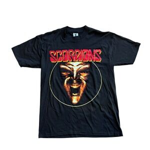 Vintage Scorpions Face the Heat Tour 1994 T-Shirt Mens Large Black Single Stitch